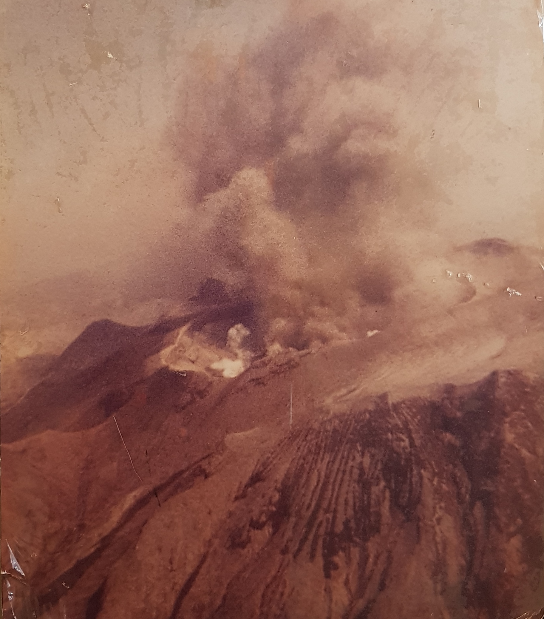El volcán Chichón después de la erupción de 1982